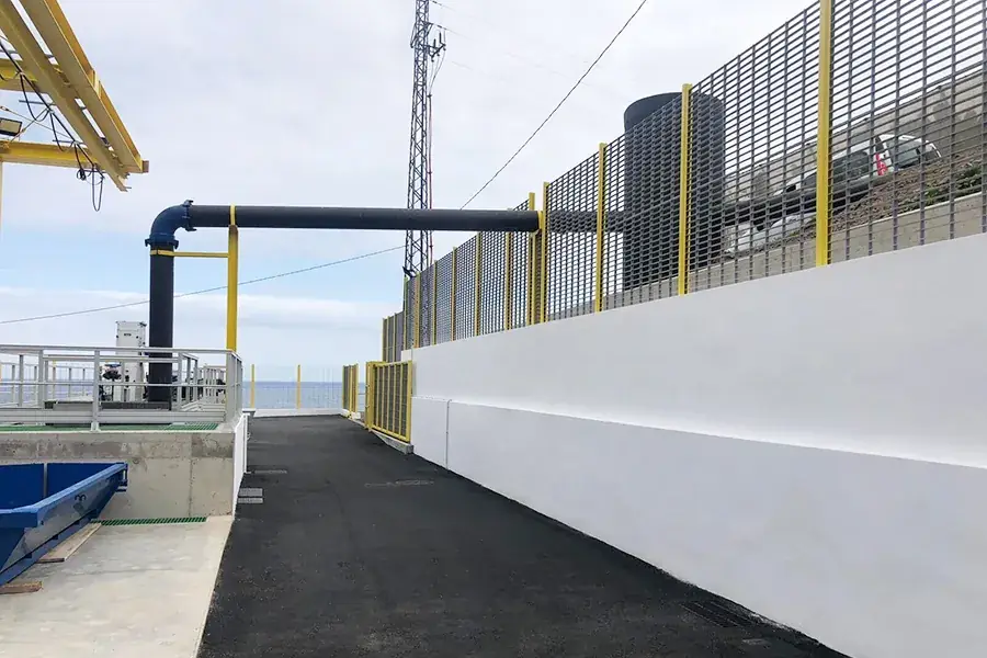 Municipal FRP grating bridge walkway